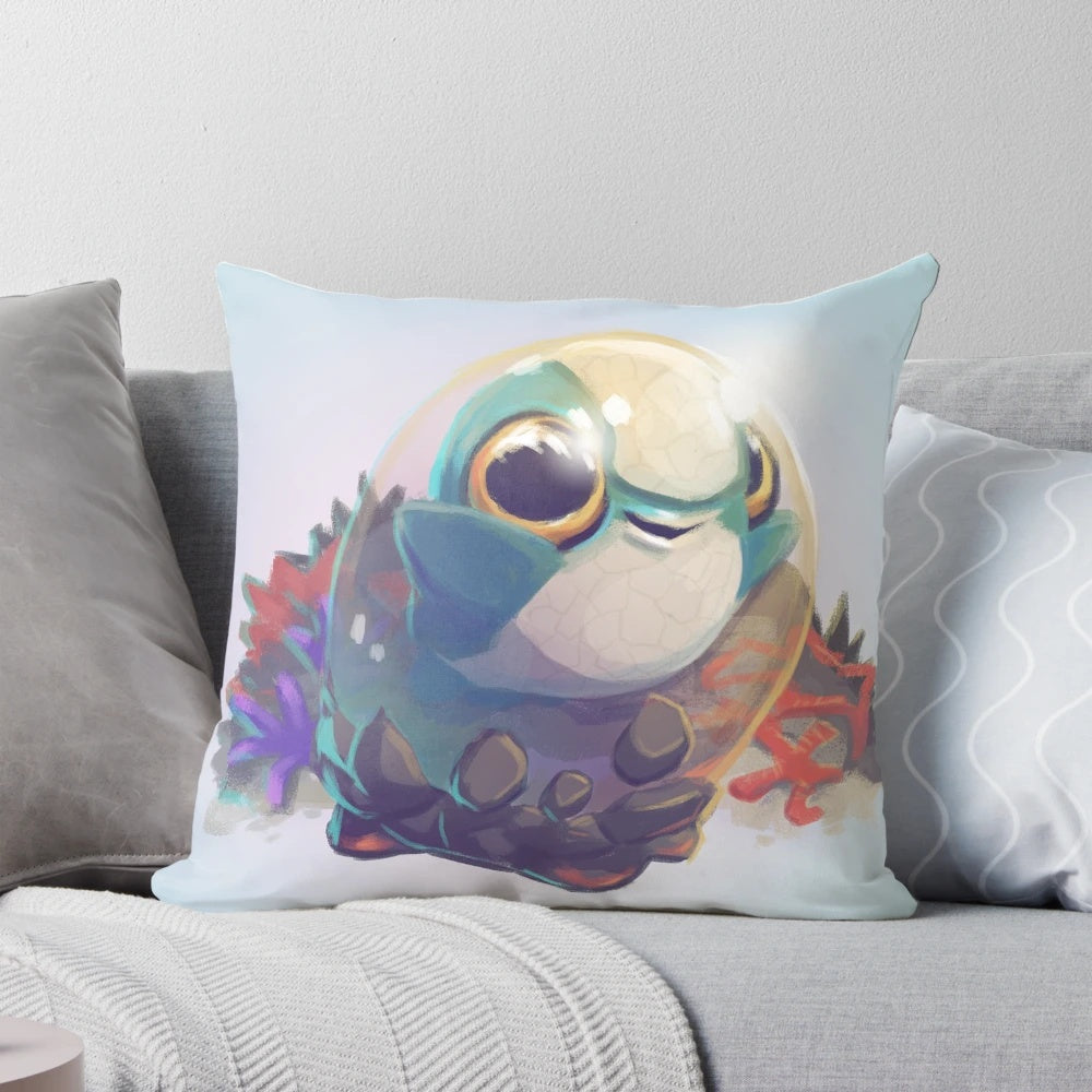 Soft and plush Cuddlefish baby pillow inspired by the Subnautica video game