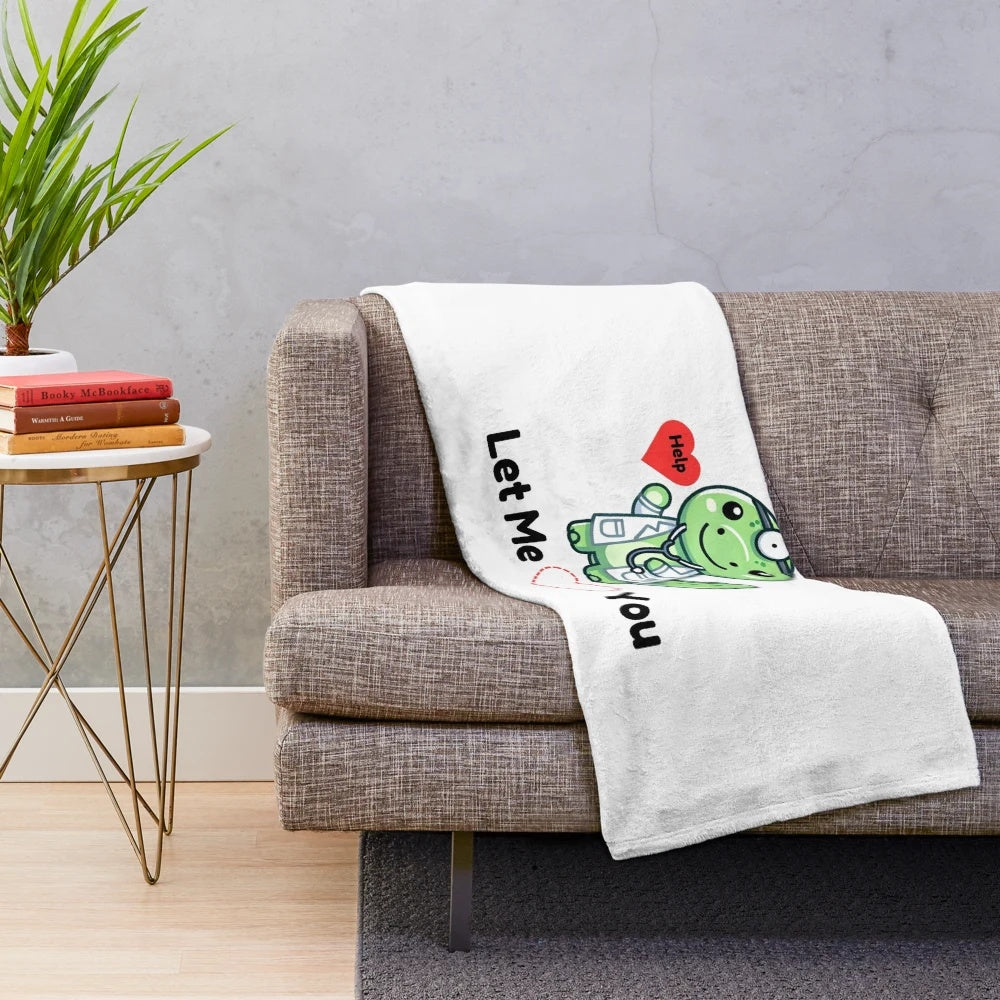 Soft and cuddly doctor dinosaur plush blanket