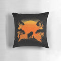 A soft and plush pillow featuring a father lion and his son Simba from the Lion King.