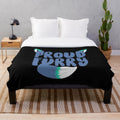 Soft and cozy plush furry blanket with animal-themed design