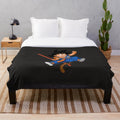Goku plush blanket featuring the iconic Dragon Ball character
