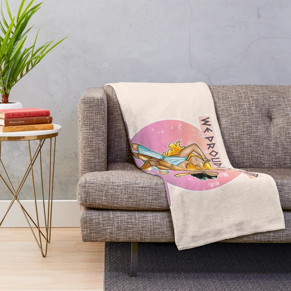 Soft and cozy plush blanket featuring Achilles and Patroclus from Greek mythology
