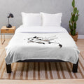 Griffon plush blanket - cozy mythical creature bedding