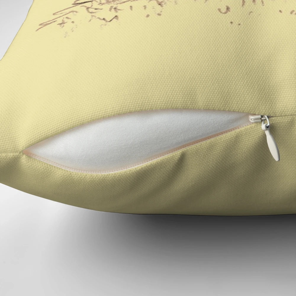 Soft and plush grizzly bear pillow for a warm, comforting hug