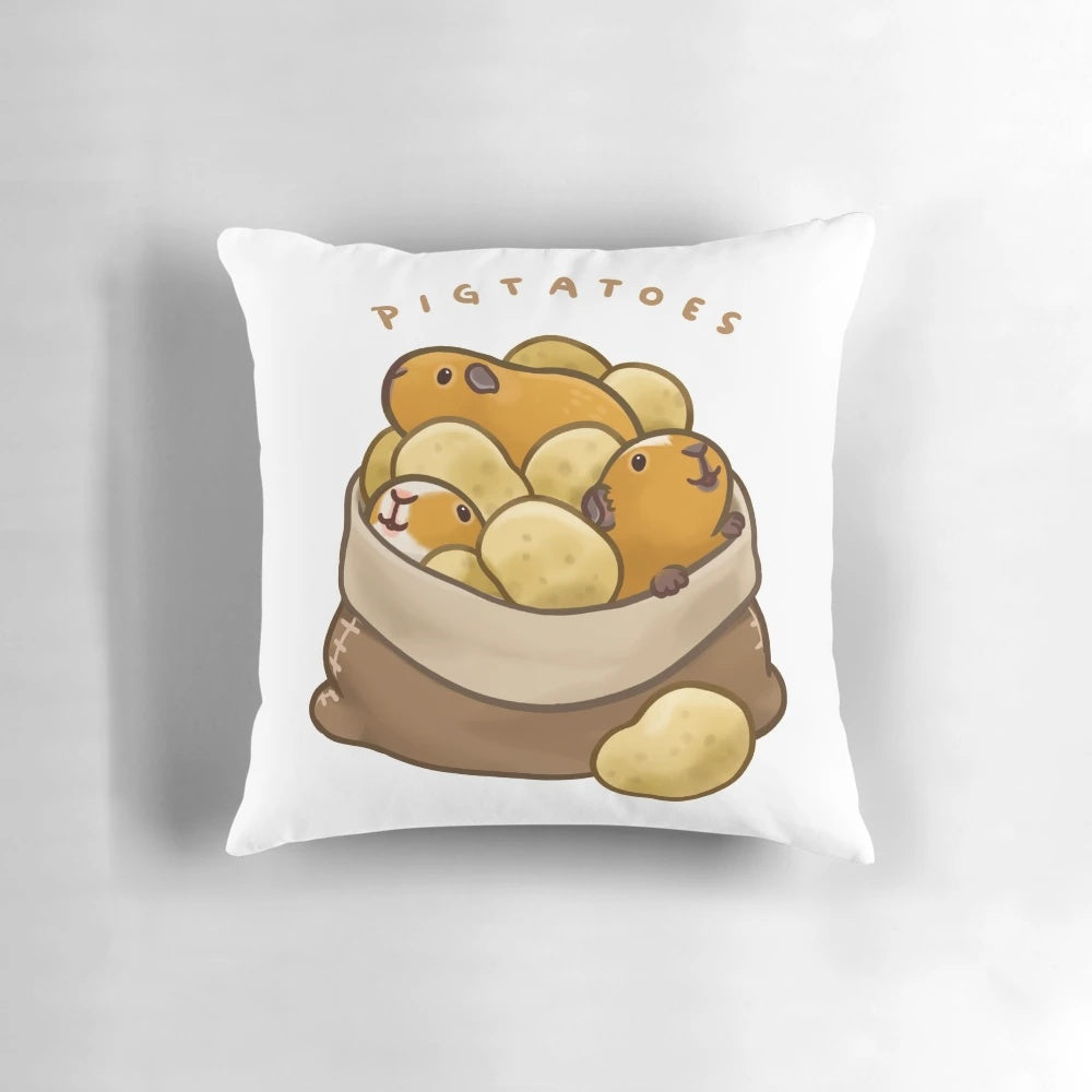 Soft and snuggly guinea pig-shaped pillow sack in the shape of a potato, perfect for pets and animal lovers