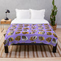 Soft and cozy plush blanket featuring adorable guinea pigs