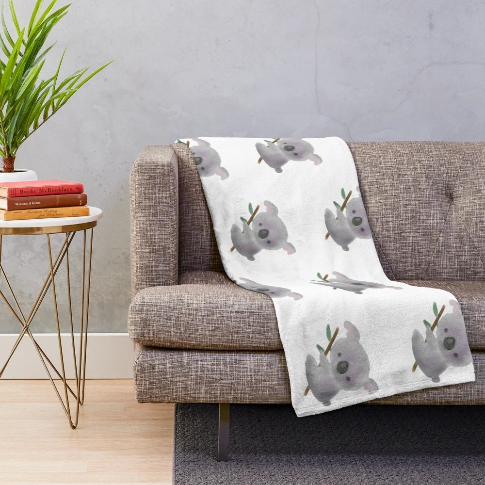 Soft and Cozy Plush Koala Bear Blanket