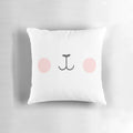 Soft and huggable mocha and milk bear throw pillows for cozy home decor