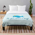 Adorable narwhal plush blanket - A cozy, legendary ocean creature