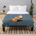 Soft and plush animal-themed blanket with a cute hugging design