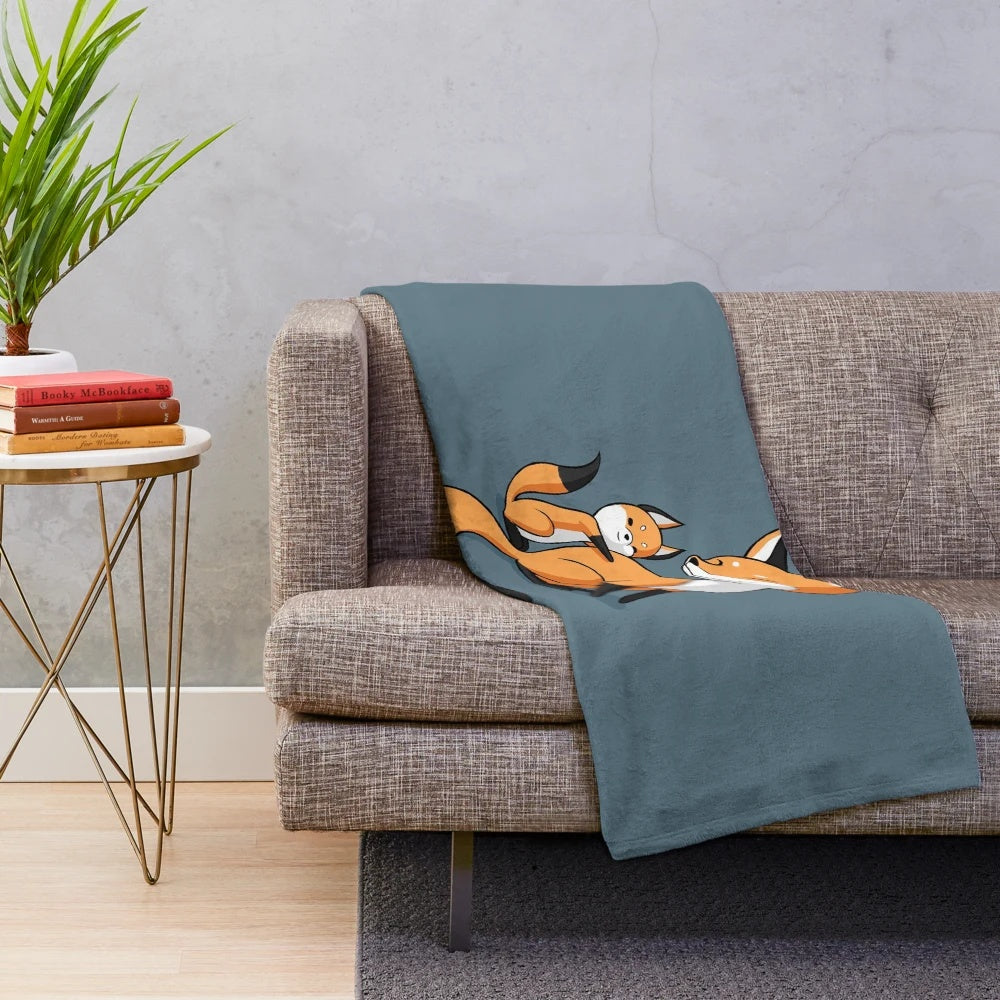 Soft and plush animal-themed blanket with a cute hugging design