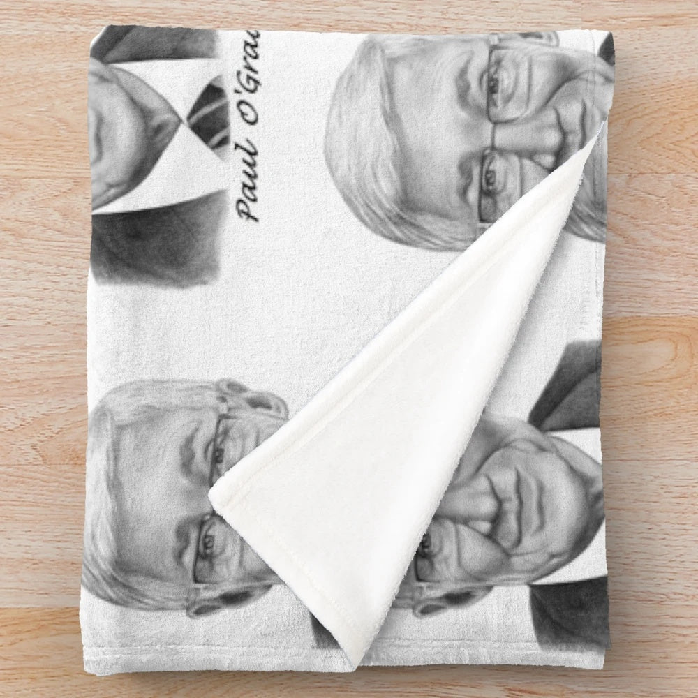 Paul O'Grady plush blanket with his portrait