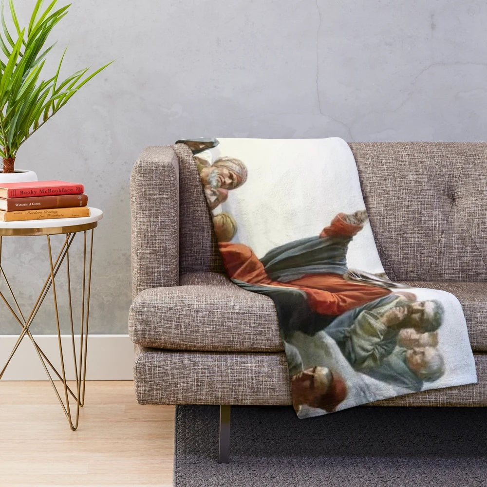 Soft and snuggly raccoon-themed plush blanket