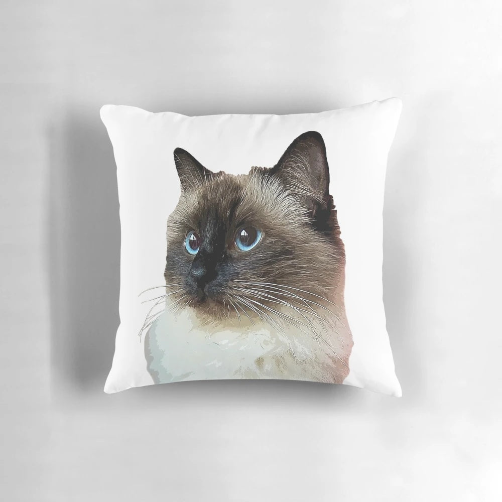 Ragdoll Cat Pillow - Plush and Cozy Accent for Cat Lovers