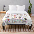 Cozy plush blanket with cute rat design for pet rat lovers