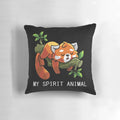 Decorative red panda throw pillow for animal enthusiasts