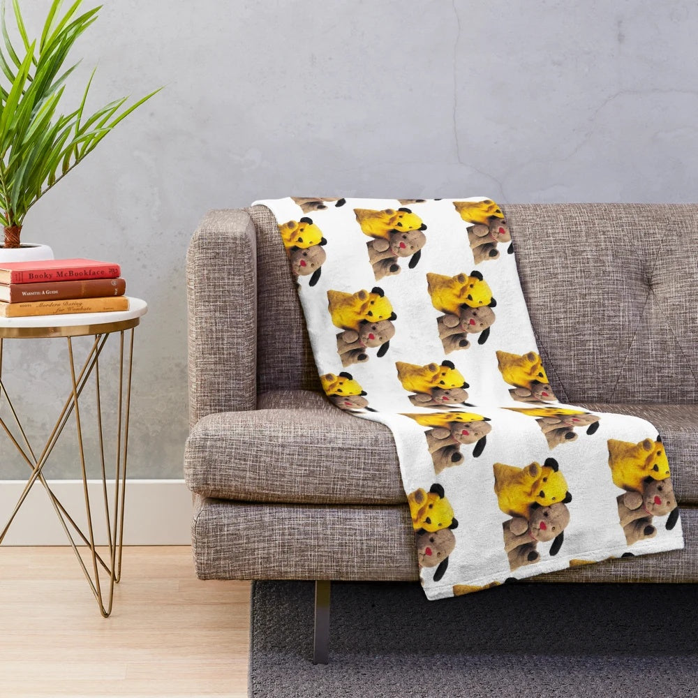 Sooty and Sweep Plush Blanket for Kids
