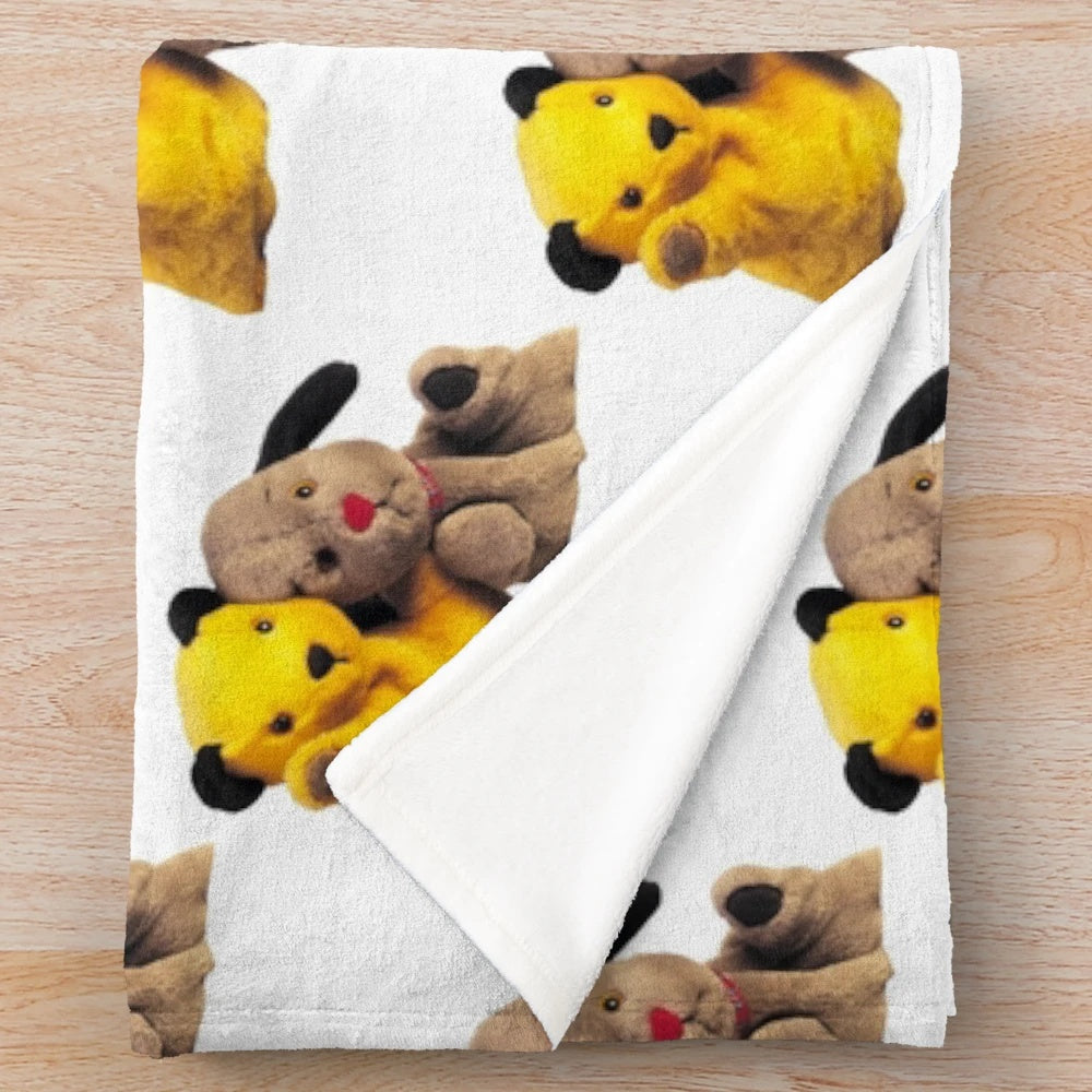 Sooty and Sweep Plush Blanket for Kids