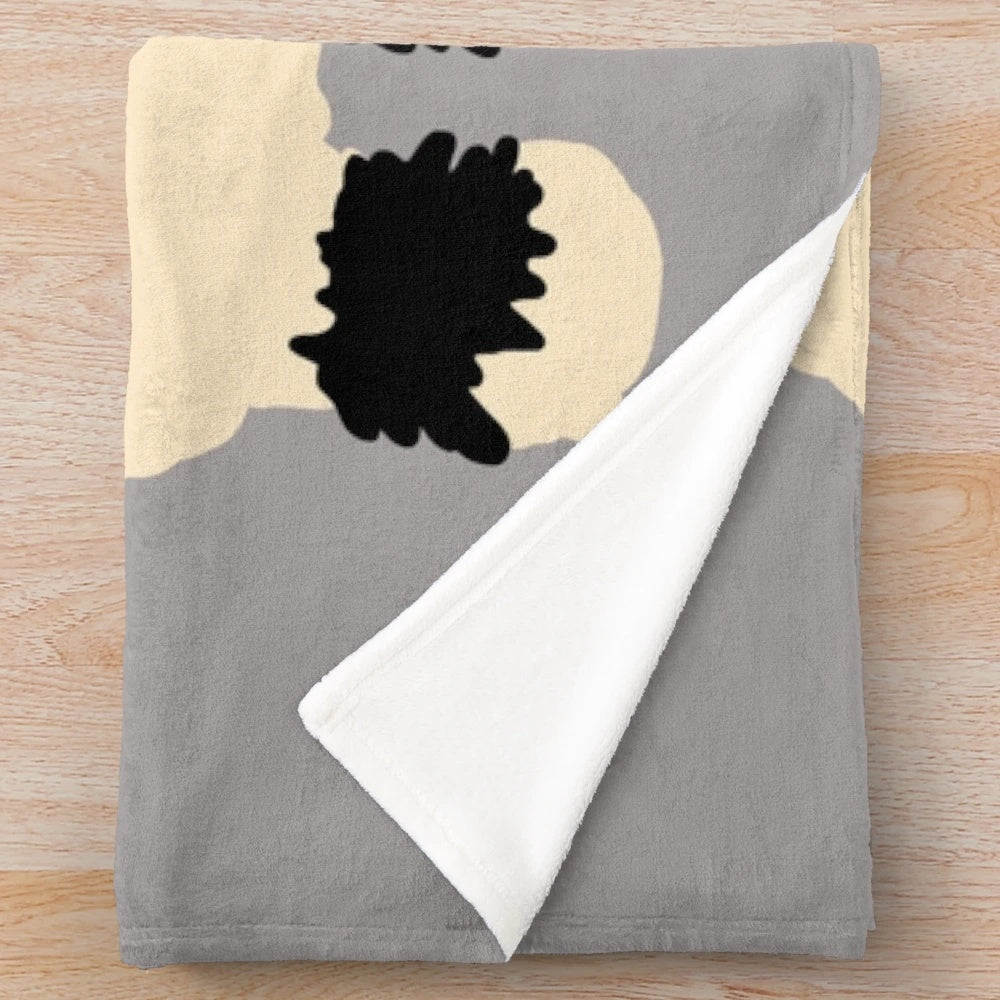 Valais black nose sheep plush blanket