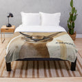 Zabloing meme inspired plush blanket with a cute caracal cat design