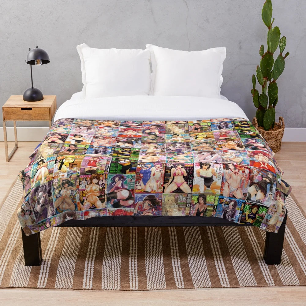 Cozy type 69 anthology collection plush blanket for anime and manga fans
