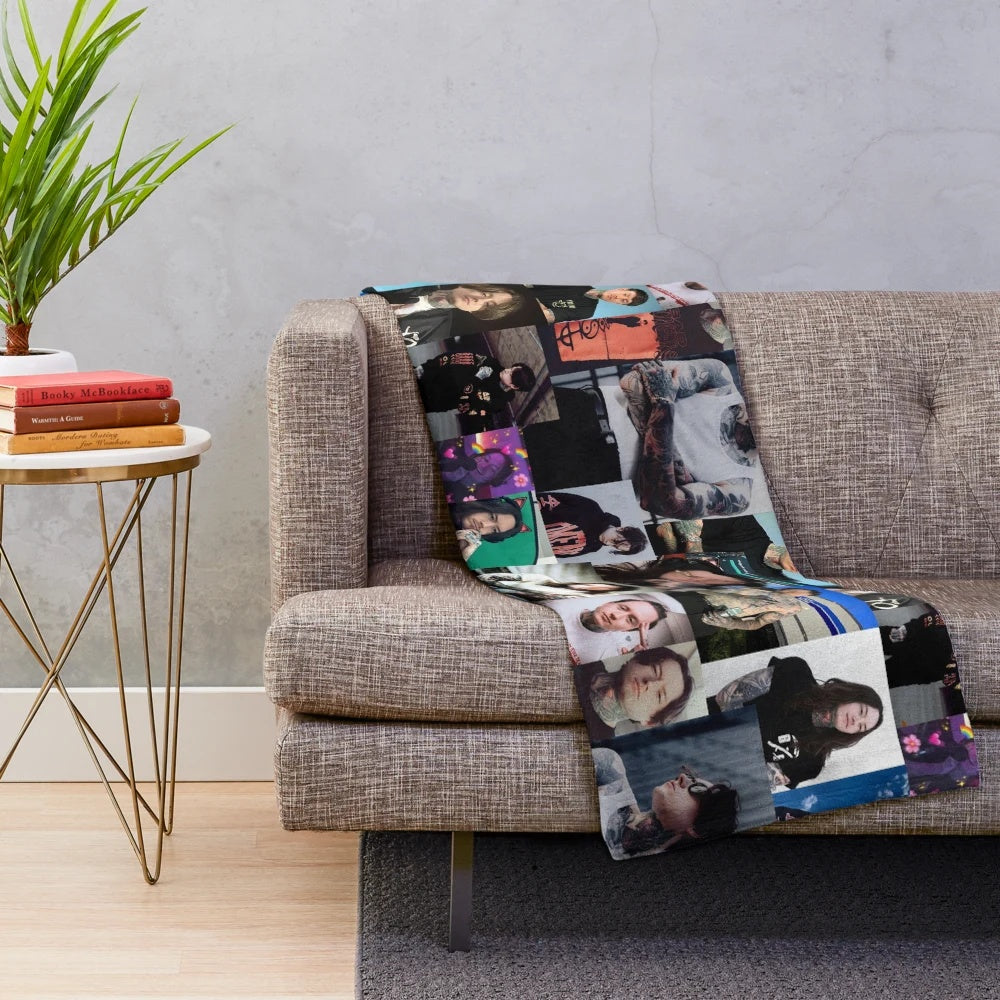 Noah Sebastian photo collage plush blanket