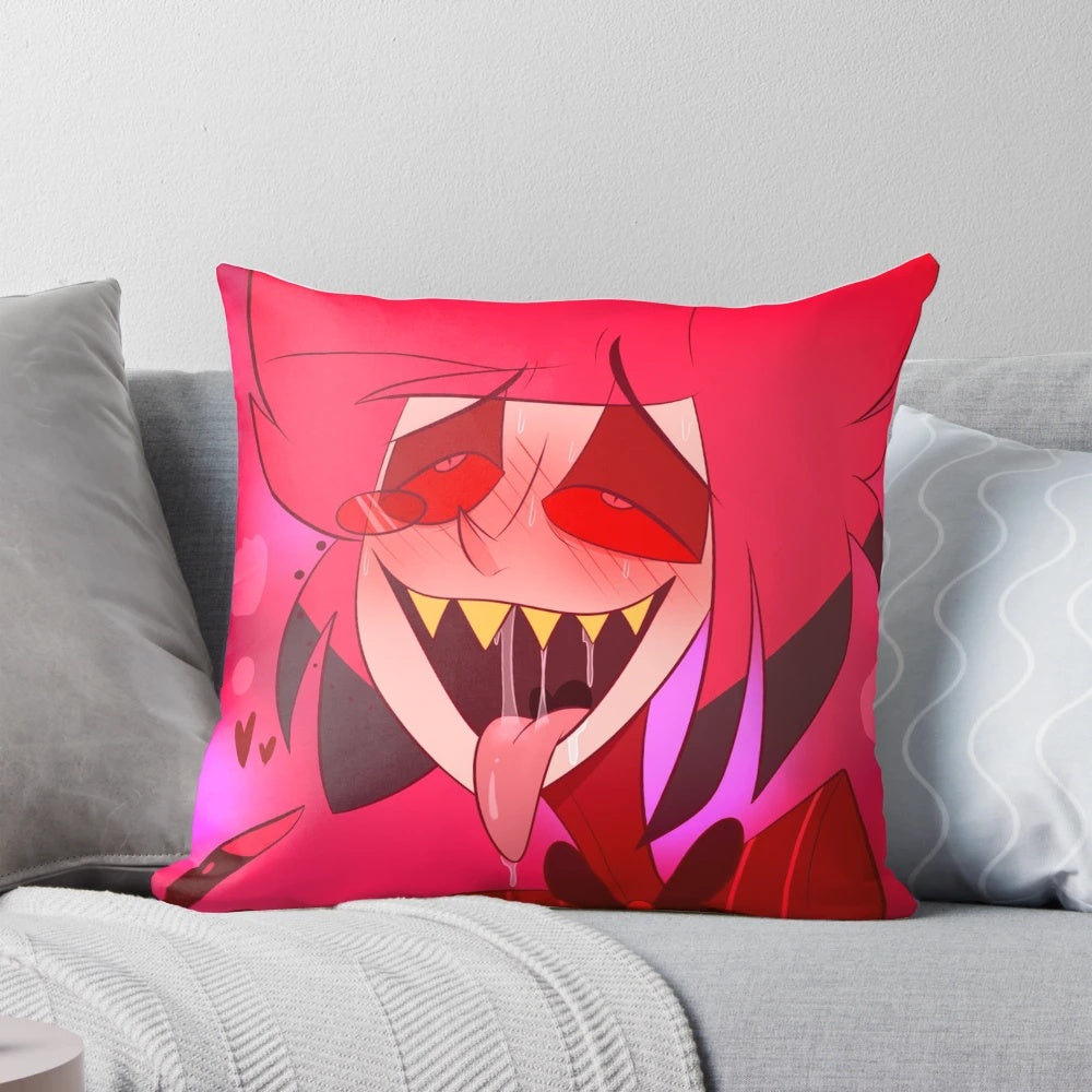 Cursed Alastor Pillow from Hazbin Hotel - Demonic and Supernatural Home Decor