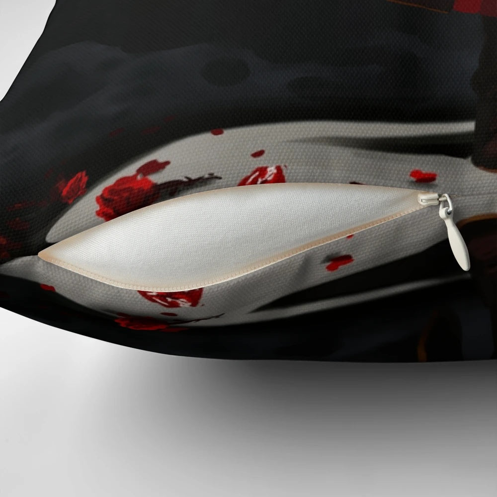 Curtain Call Pillow featuring Emet-Selch and Hades from Final Fantasy XIV Shadowbringers
