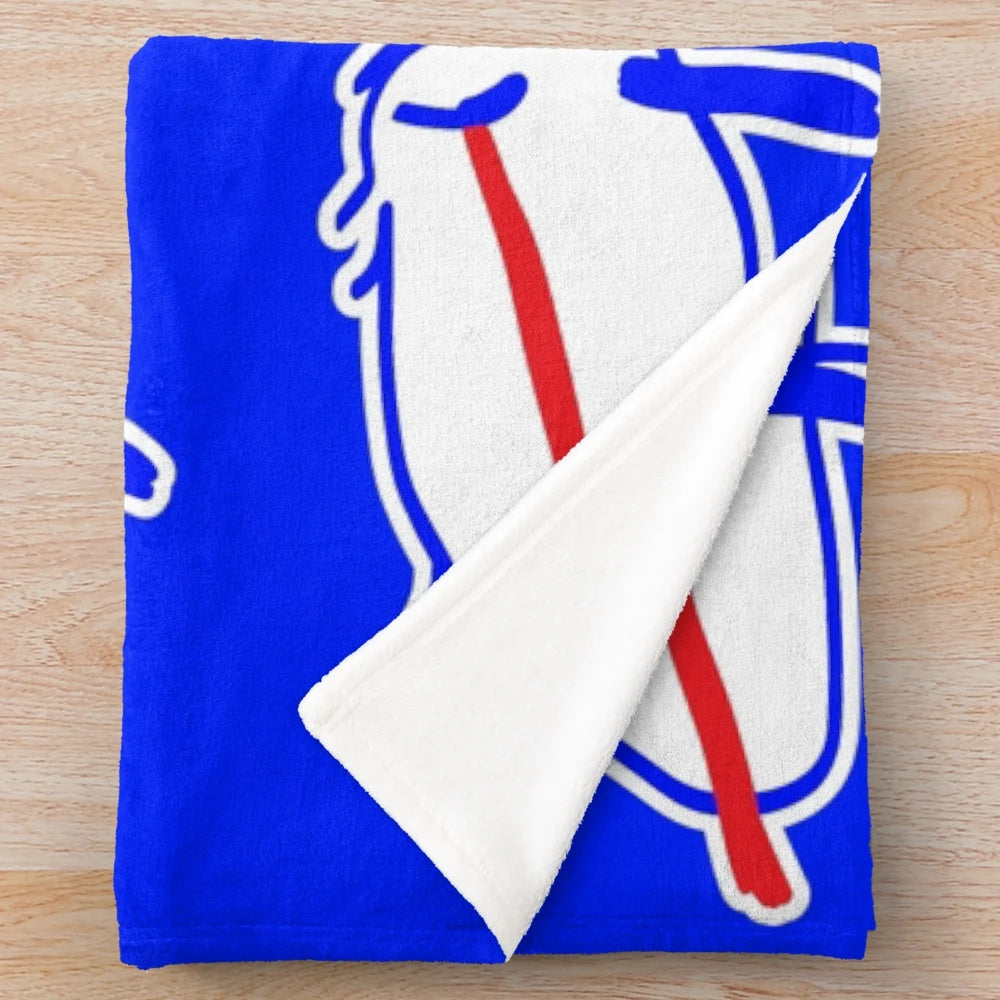 Buffalo Bills Plush Blanket with Josh Allen Drawing
