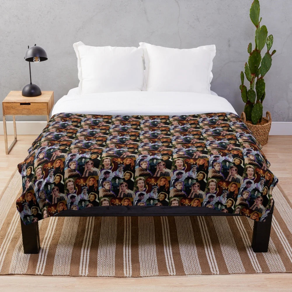 Cody Fern Characters Collage Plush Blanket