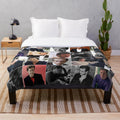 Colin Firth Photo Collage Plush Blanket