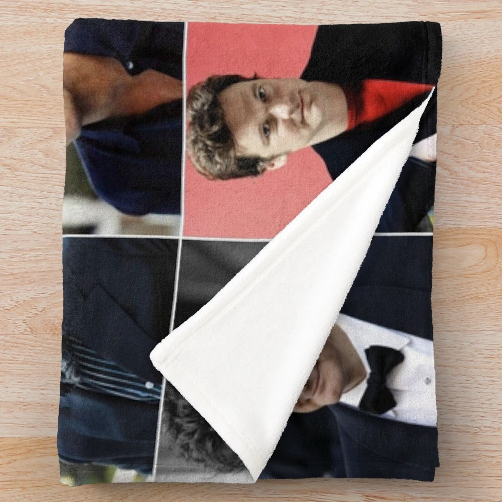 Colin Firth Photo Collage Plush Blanket