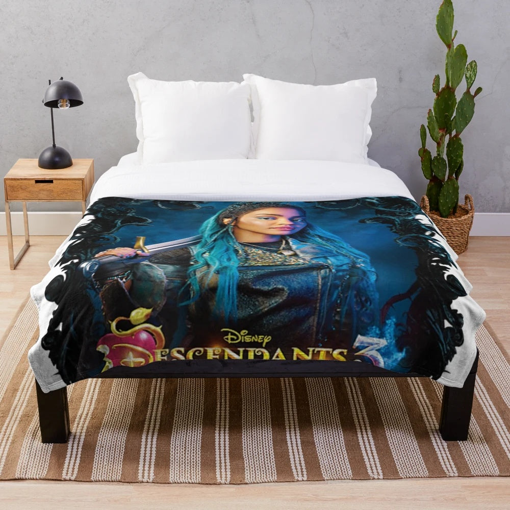 Custom Descendants 3 Uma Inspired Plush Blanket