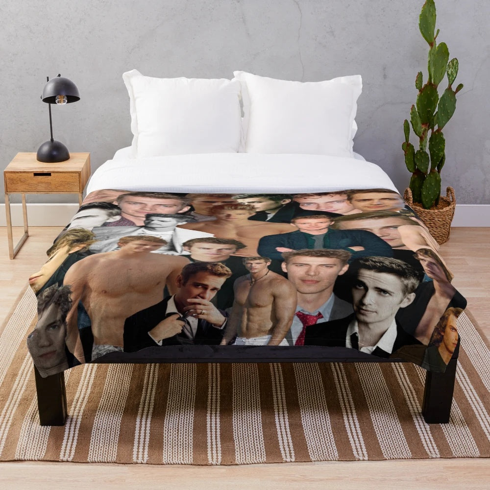 Hayden Christensen Photo Collage Plush Blanket