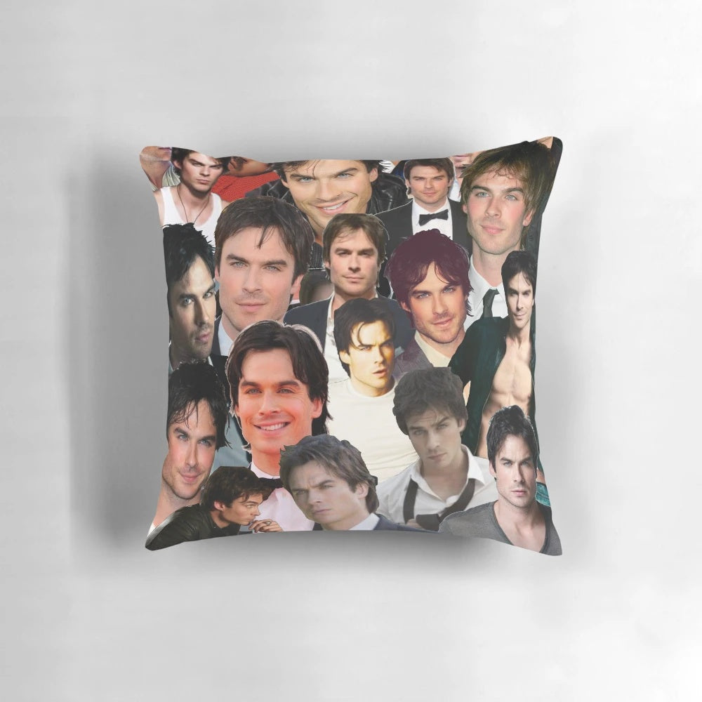 Ian Somerhalder Photo Collage Pillow