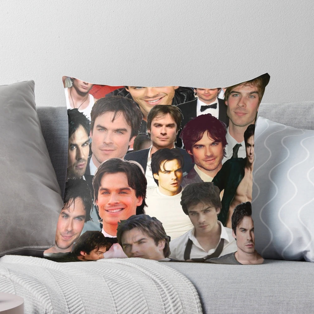 Ian Somerhalder Photo Collage Pillow