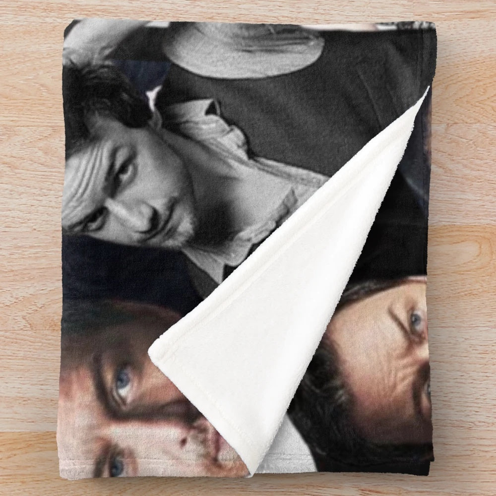 James McAvoy photo collage plush blanket
