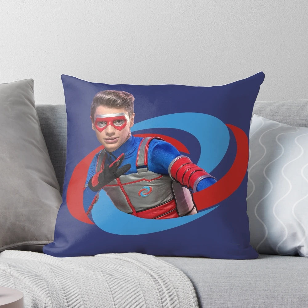 Custom Kid Danger inspired pillow design featuring the character's logo