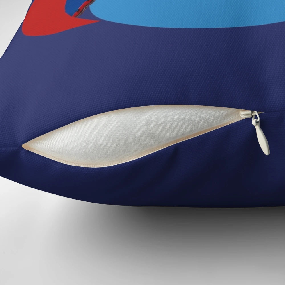 Custom Kid Danger inspired pillow design featuring the character's logo