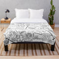 Newsies Doodles Collage Plush Blanket