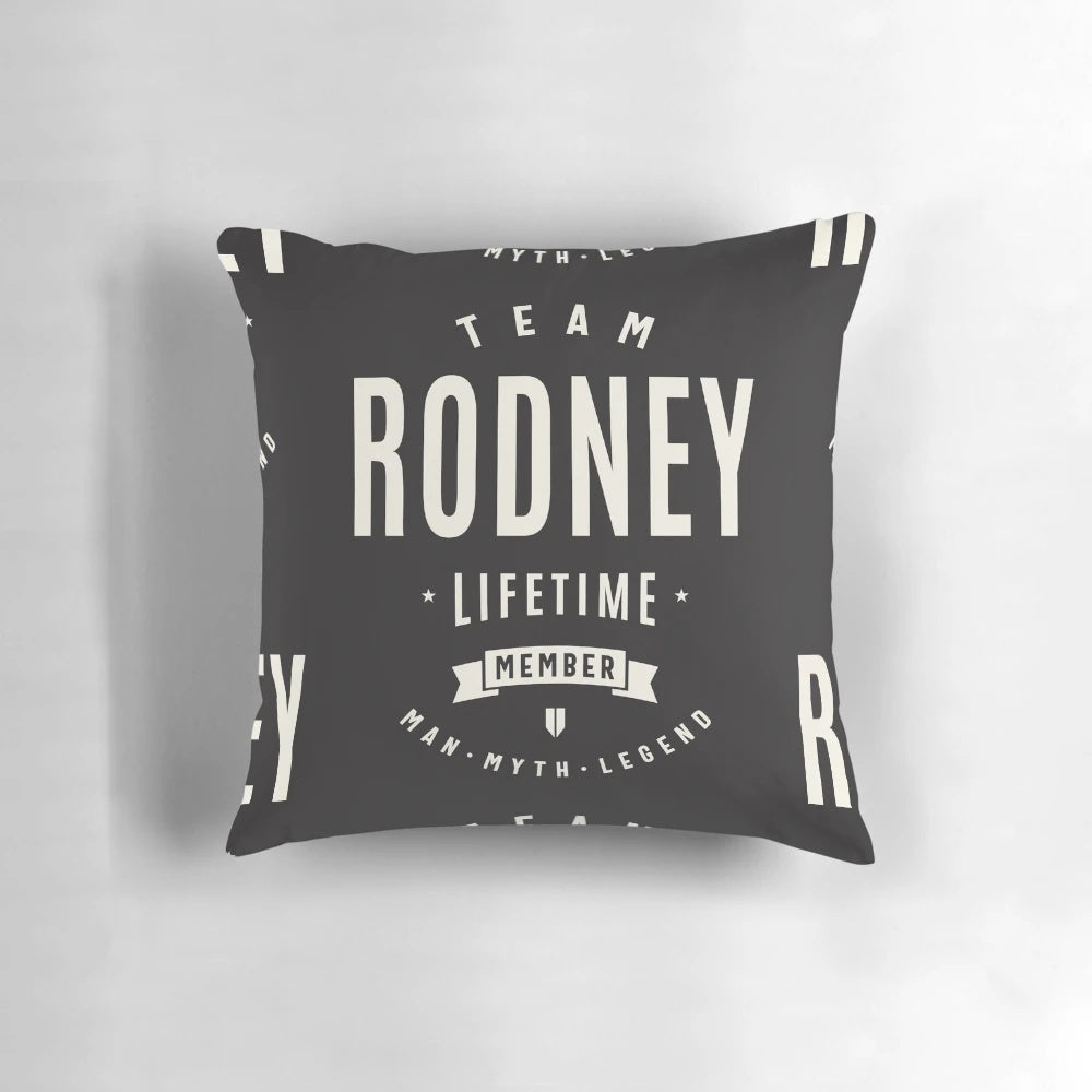Custom Rodney Pillow with Personalized Name
