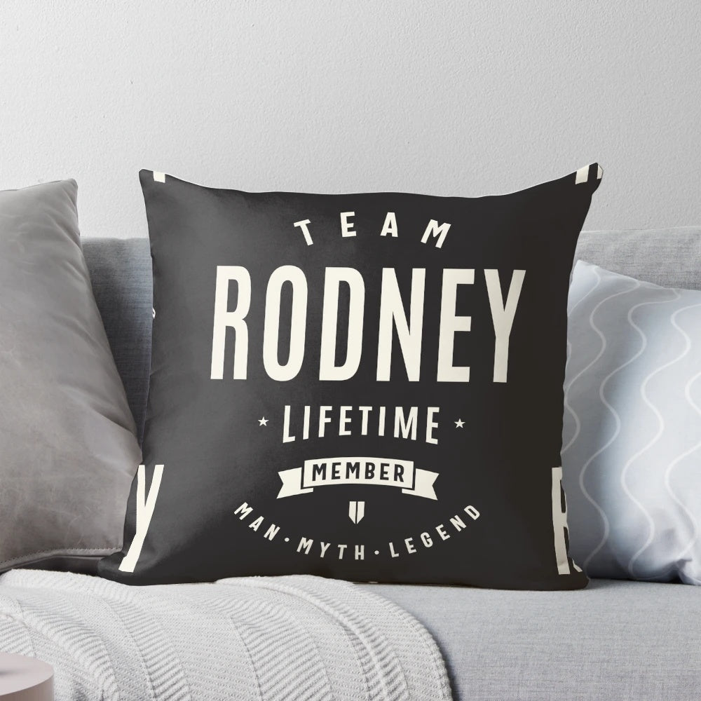 Custom Rodney Pillow with Personalized Name