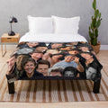 Tom Cruise Photo Collage Plush Blanket