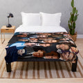 Tom Hiddleston photo collage printed on a soft, cozy plush blanket
