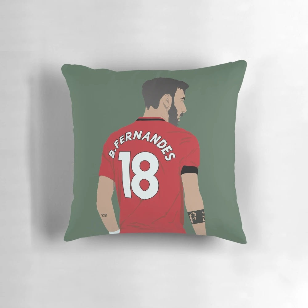 Bruno Fernandes Manchester United Football Player Pillow
