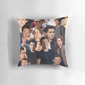 Collage pillow featuring images of actor Tom Holland in his various movie roles