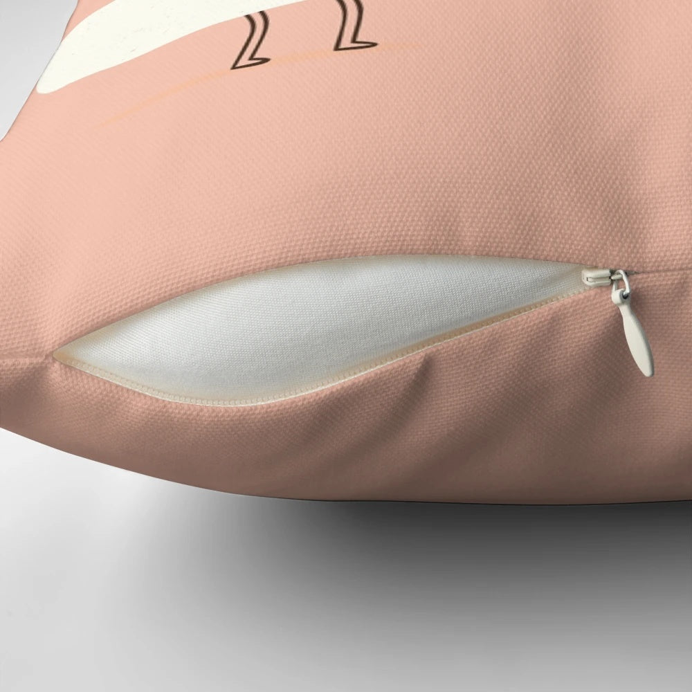 A white pillow with the text "socks love" printed on it, a gift for couples on Valentine's Day or any special occasion.