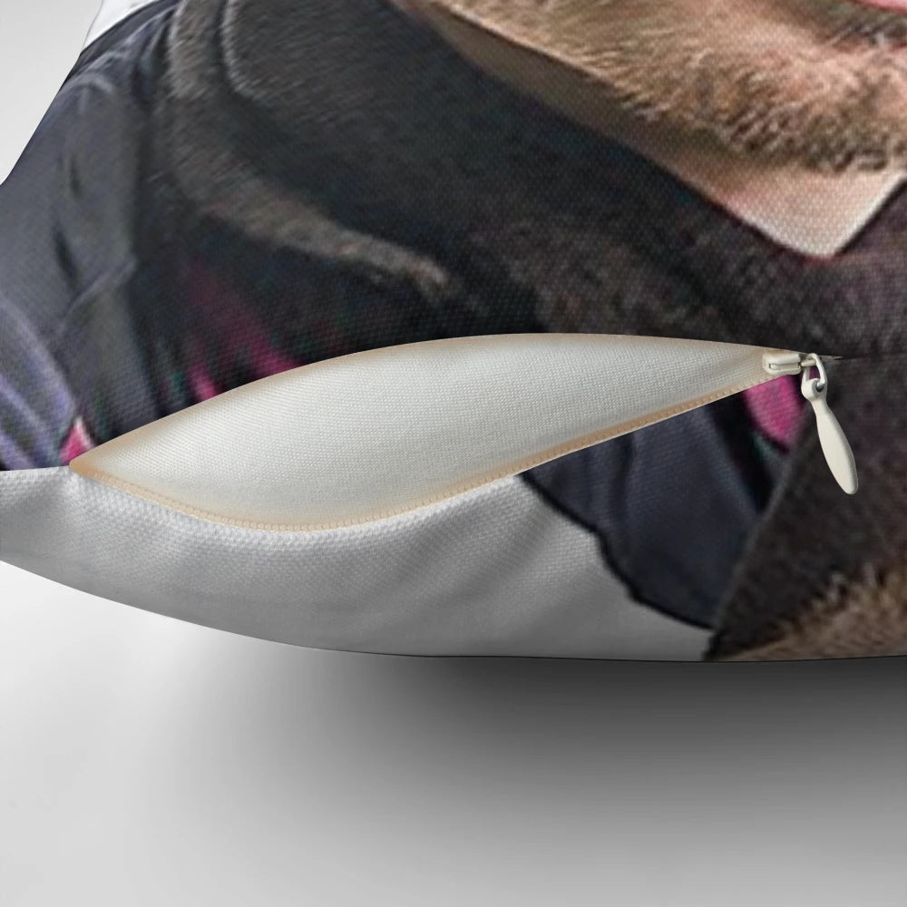 Image of a custom pillow featuring Jack Grealish's iconic smile
