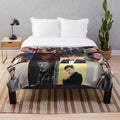 Collage of Matt Smith images printed on a soft, plush blanket