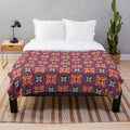 Pattern 47 design on a soft and cozy plush blanket